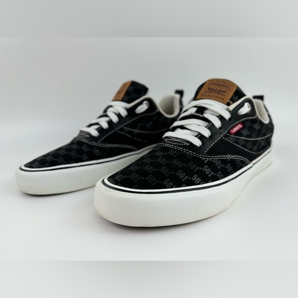 Levi's 501Canvas Sneakers, Black Casual Low, Men's Size US 8.5 - Picture 11 of 13
